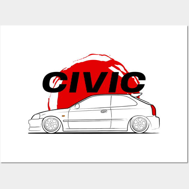 Civic JDM Wall Art by turboosted